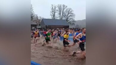 Γαλλία:-Ξεκίνησαν-για-αγώνα-σε-ανώμαλο-δρόμο-και-κατέληξαν-να-κάνουν-αγώνα-σε…-λίμνη-(video)