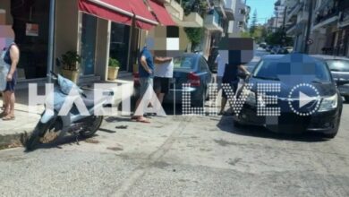 Μπαράζ-τροχαίων-στον-Πύργο,-δύο-συνολικά-τραυματίες,-δείτε-φωτογραφίες